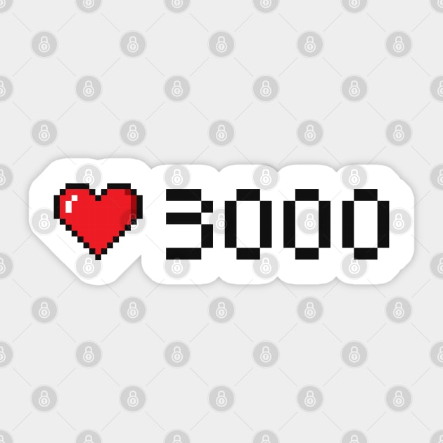 I Love You 3000 Sticker by Makerlench